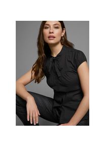 AJC, Unisex, AJC Schluppenbluse mit Schleife zum Binden, schwarz, 32, Romantische figurbetonte Bluse von AJC