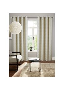 Bruno Banani, Verdunkelungsvorhang &raquo;Alessio&laquo; &Ouml;sen 1 Stk. tlg. Elegantes Muster, Jacquard, verdunkelnder Vorhang, blickdicht, modern, beige, Polyester