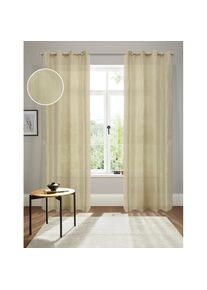 Andas, Andas Gardine &raquo;Tursik&laquo; &Ouml;sen 1 Stk. tlg. Blickdicht, Leinenlook, Polyester, cream, Leinenstruktur, Polyester