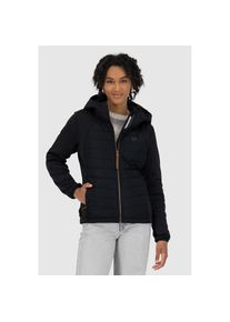 alife and kickin Alife & Kickin, Unisex, Hybridjacke &raquo;SoleneAKA&laquo; mit Kapuze mit Kapuze und gestepptem Body, moonless, S, Tolle &Uuml;bergangsjacke von Alife&Kickin im 