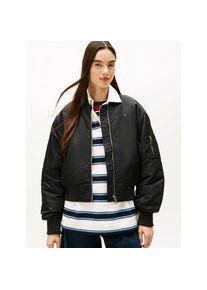 Tommy Jeans, Unisex, Bomberjacke &raquo;TJW ESSENTIAL BOMBER JACKET&laquo; ohne Kapuze Mit Reissverschlusstaschen an den &Auml;rmeln, schwarz, M (38), Bomberjacke von 