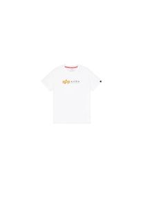 Alpha Industries, Herren, T-Shirt &raquo;Alpha Label T-Shirt&laquo;, wei&szlig;, 3XL, Single Jersey Stoff