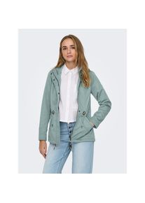 Only, Unisex, Only Parka &raquo;ONLLORCA LIFE CANVAS PARKA CC OTW&laquo; mit Kapuze mit Kordelzug in der Taille, jadeite, S, Unisex-Kapuzenjacke von Only