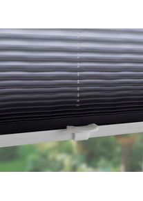Garesa, Garesa Plissee &raquo;Farbverlauf&laquo; Lichtschutz ohne Bohren verspannt einfache Montage, blickdicht, dekorativ, anthrazit, wei&szlig;, wei&szlig;, Obermaterial: 