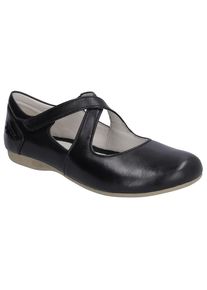 Josef Seibel, Unisex, Riemchenballerina &raquo;Fiona 72&laquo; , Spangenschuh, Halbschuh, Festtagsschuh mit Klettverschluss, schwarz, 42, Eleganter Ballerina mit 