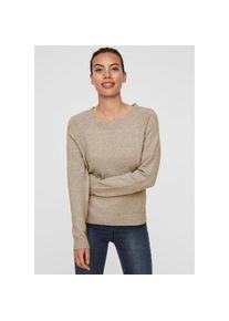 V&eacute;ro Moda Vero Moda, Unisex, Rundhalspullover &raquo;VMDOFFY&laquo; in melierter Optik, sepia tint melange, XS, S&uuml;sser Basic Pullover von VERO MODA