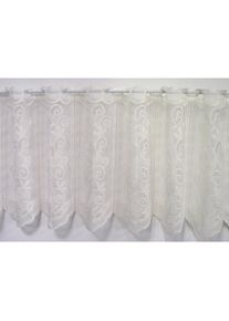 Stickereien Plauen, Scheibengardine &raquo;Panneau Kringel&laquo; Stangendurchzug 1 Stk. tlg., bunt, Jacquard, Polyester