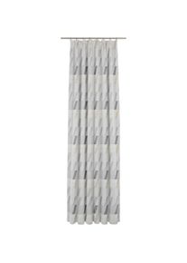WIRTH, Vorhang &raquo;Bray&laquo; Kr&auml;uselband 1 Stk. tlg., hellgrau, Jacquard, Baumwolle, Polyester