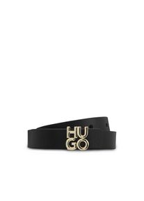 Hugo, Unisex, Hugo Lederg&uuml;rtel &raquo;HU-GO Sz20&laquo; mit zweireihiger Hugo-Schliesse, schwarz 001, 85, G&uuml;rtel von Hugo Womenswear
