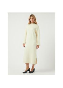 Y.A.S, Unisex, Strickkleid &raquo;YASELMA LS LONG KNIT DRESS S. NOOS&laquo;, birch, M, N-Gr, Gestricktes Maxikleid von YAS