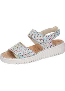 Waldl&auml;ufer Waldl&auml;ufer, Unisex, Keilsandalette &raquo;H-Willow&laquo; , Sommerschuh, Sandale, Keilabsatz, mit Kork-Fussbett, Weite H, multicolor, 5 (38), Sandalette im 
