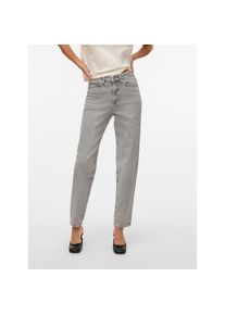 V&eacute;ro Moda Vero Moda, Unisex, Mom-Jeans &raquo;VMTESSA HR MOM JEANS RA207 GA NOOS&laquo; Straight Fit Form mit High Waist Bund, light grau denim, 31, L&auml;nge 34, Straight Fit 