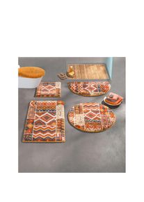 Grund, Badematte, terra, gemustert, 1 Stk.