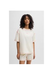 Hugo Underwear, Unisex, HUGO Underwear Shorty &raquo;NITE_SET&laquo; kontrastfarbene N&auml;hte, relaxed fit, natural 101, XXL, Kurzer Schlafanzug von Hugo