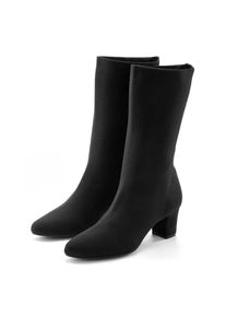 Lascana, Unisex, Lascana Stiefelette &raquo;Sock-Boot, Schlupf-Stiefel, Ankle Boots&laquo; aus elastischem Material, schwarz, 42, Aus komfortablem Stretchmaterial