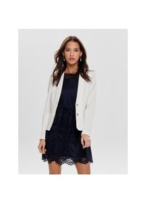 Only, Unisex, Only Jerseyblazer &raquo;ONLPOPTRASH &ndash; 2-Knopf Blazer mit taillierter Silhouette&laquo; regular fit, Milano Rib, Materialmix, Reverskragen, 