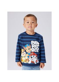 name it, Herren, T-Shirt &raquo;NMMJOSHUE PAW LS NREG TOP NOOS CPLG&laquo;, navy blazer, 98, Shirt von name it f&uuml;r Jungen