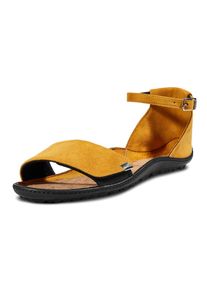 Leguano, Unisex, Barfussschuh , Sommerschuh, Sandale, Sandalette, mit praktischem Klettverschluss, senfgelb, 36, Barfussschuh, dadurch Flexibil&auml;t vom 