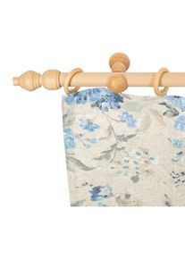 SN DECO GROUP, SN DECO GROUP Gardinenstange &raquo;Filigrano&laquo; 1 l&auml;ufig-l&auml;ufig Fixmass 28 mm, Holz, verschiedene L&auml;ngen und Farben, Komplettset, naturfarben,
