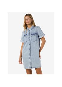 Noisy may, Unisex, Noisy may Jeanskleid &raquo;NMNEW SIGNE S/S DENIM DRESS VI003LB NOOS&laquo; Brusttaschen, light blau denim, S, N-Gr, Kurzes Denim-Kleid von 