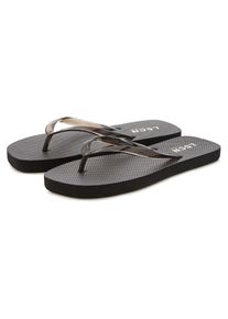 Lscn By Lascana, Unisex, LSCN by LASCANA Badezehentrenner &raquo;Flip-Flops,&laquo; Sandale, Pantolette, Badeschuh, Zehentrenner VEGAN, schwarz, 39, Flip Flop aus
