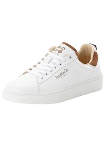 Pantofola d'Oro Pantofola D ́oro, Herren, Pantofola d ́Oro Sneaker &raquo;ELBA LOW&laquo;, wei&szlig;, cognac, 40, Obermaterial aus Leder