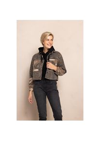 Zhrill, Unisex, Blouson &raquo;ZHLOUIE&laquo; ohne Kapuze mit Animal-Print, taupe, M, Unisex-Jacke von Zhrill