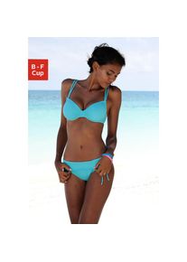 Buffalo, Unisex, B&uuml;gel-Bikini-Top &raquo;Happy&laquo; seitlich zu raffen, t&uuml;rkis, 38, Cup C, Seitlich zu raffen