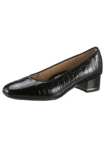 Ara, Unisex, Pumps &raquo;GRAZ&laquo; , Abendschuh, Festtagsschuh, Blockabsatz, mit Reptilpr&auml;gung, schwarz, 9 (43), Eleganter Pumps von Ara