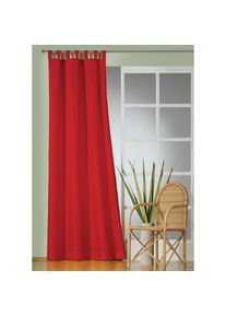 WIRTH, Gardine &raquo;Daria&laquo; Schlaufen 1 Stk. tlg., rot, Polyester