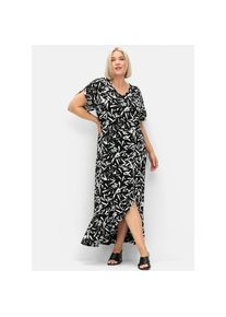 sheego, Unisex, Maxikleid &raquo;Maxikleid&laquo;, schwarz, wei&szlig;, 50, Normalgr&ouml;ssen