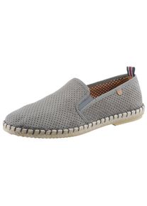 VERBENAS, Herren, VERBENAS Espadrille &raquo;Tom Pacific&laquo; Loafer, Slipper, Sommerschuh, Strandschuh mit Stretcheins&auml;tze, grau, 44, Zum Schlupfen