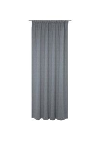 WIRTH, Vorhang &raquo;Torbole&laquo; Multifunktionsband 1 Stk. tlg., dunkelblau, Jacquard, Baumwolle, Polyester