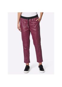 Heine, Unisex, Heine Lederhose, bordeaux, 42, Normalgr&ouml;ssen, Normale Leibh&ouml;he