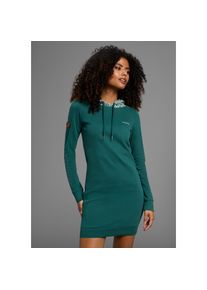 Kangaroos, Unisex, Kangaroos Sweatkleid mit Allover-Print Kapuze, dunkelgr&uuml;n, 44, N-Gr, Sweatkleid von Kangaroos