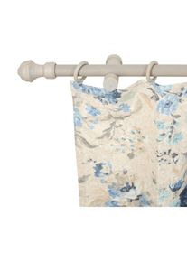 SN DECO GROUP, SN DECO GROUP Gardinenstange &raquo;Ares&laquo; 1 l&auml;ufig-l&auml;ufig Fixmass 28 mm, Holz, verschiedene L&auml;ngen und Farben, Komplettset, grau antikfarben,