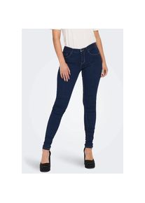 Only, Unisex, Only Skinny-fit-Jeans &raquo;ONLRAIN LIFE REG SKINNY DNM&laquo; mit G&uuml;rtelschlaufen, dunkelblau denim, L (40), L&auml;nge 30, Skinnyjeans von Only