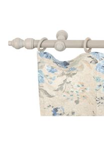 SN DECO GROUP, SN DECO GROUP Gardinenstange &raquo;Filigrano&laquo; 1 l&auml;ufig-l&auml;ufig Fixmass 28 mm, Holz, verschiedene L&auml;ngen und Farben, Komplettset, grau 