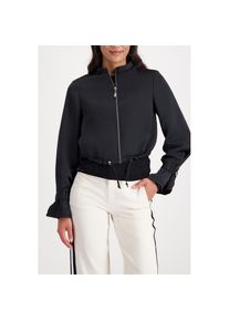 monari, Unisex, Blouson &raquo;Jacke Satinblouson&laquo; ohne Kapuze Regular fit mit Stehkragen, schwarz, 44, Stylischer Blouson von monari