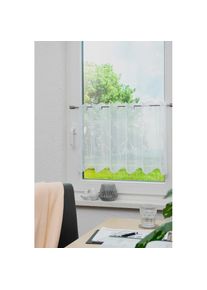 Stickereien Plauen, Panneaux &raquo;Lina&laquo; Stangendurchzug 1 Stk. tlg., wei&szlig;, Voile, Polyester