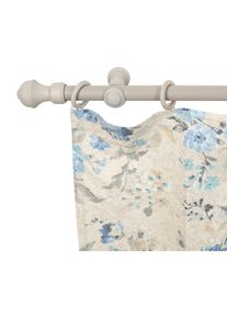 SN DECO GROUP, SN DECO GROUP Gardinenstange &raquo;Ares&laquo; 1 l&auml;ufig-l&auml;ufig Fixmass 28 mm, Holz, verschiedene L&auml;ngen und Farben, Komplettset, grau antikfarben,