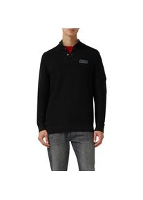 s.Oliver, Herren, s.Oliver Strickpullover mit Logo Stickerei, schwarz, L, Pullover von s.Oliver