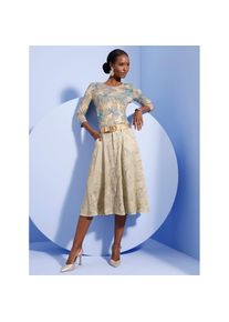 CR&Eacute;ATION L Creation L, Unisex, creation L Rundhalsshirt &raquo;Shirt&laquo; 1 tlg., sand, bleu, bedruckt, 52, mit 95% Viskose (ECOVERO)