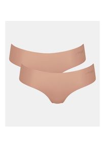 Sloggi, Unisex, Sloggi Hipster &raquo;ZERO Microfibre 2.0&laquo; 2er Pack, nahtlos, unsichtbar, ultraleichte Mikrofaser, cameo braun, M, Unisex-Slip von Sloggi