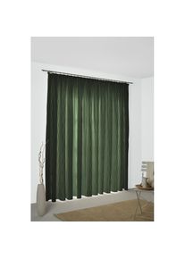 WIRTH, Vorhang &raquo;Sepino&laquo; Kr&auml;uselband 1 Stk. tlg., gr&uuml;n, Jacquard, Obermaterial: 75% Polyester, 25% Baumwolle
