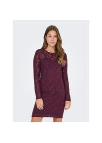 Only, Unisex, Only Minikleid &raquo;ONLBLAISE L/S O-NECK DRESS JRS&laquo; Sommerkleid, mauve wine, S, N-Gr, Kurzes Kleid von Only