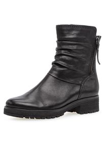 Gabor, Unisex, Stiefelette &raquo;Genua&laquo; im slouchy Look, Weite G, schwarz, 40, Stiefelette mit Zierreissverschluss hinten