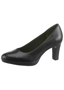 Tamaris, Unisex, Pumps &raquo;Zealot&laquo; , Abendschuh, Festtagsschuh, Trichterabsatz, in klassischer Linie, schwarz, 38, Obermaterial aus feinem Leder