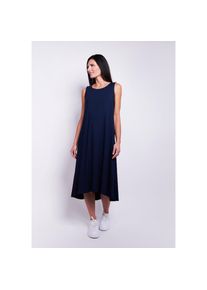Seidel Moden, Unisex, Midikleid Ohne Taschen &auml;rmellos, aus Viskose - MADE IN GERMANY, navy, 46, N-Gr, Minimalistisches Kleid von Seidel Moden