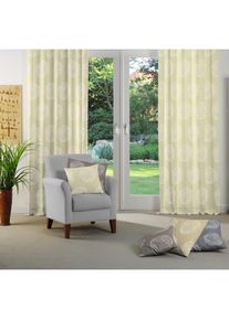 WIRTH, Vorhang &raquo;Kingston&laquo; Kr&auml;uselband 1 Stk. tlg., creme, Jacquard, Polyacryl, Polyester